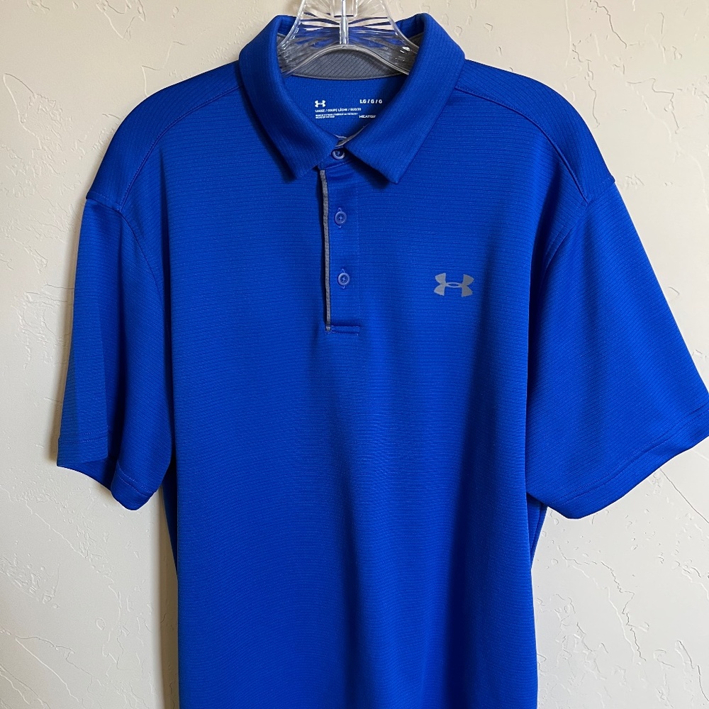 Under Armour Headgear Blue Polo (Large)